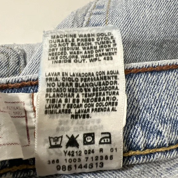 Women's LEVI STRAUSS Stretch Denim Pants Capris Size Misses 10 - Picture 5 of 13